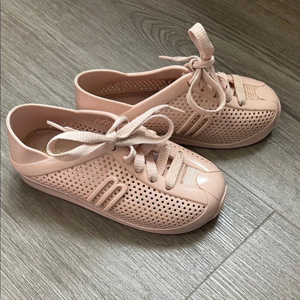 Mini Melissa Girls Pink Sneakers - Picture 1 of 6